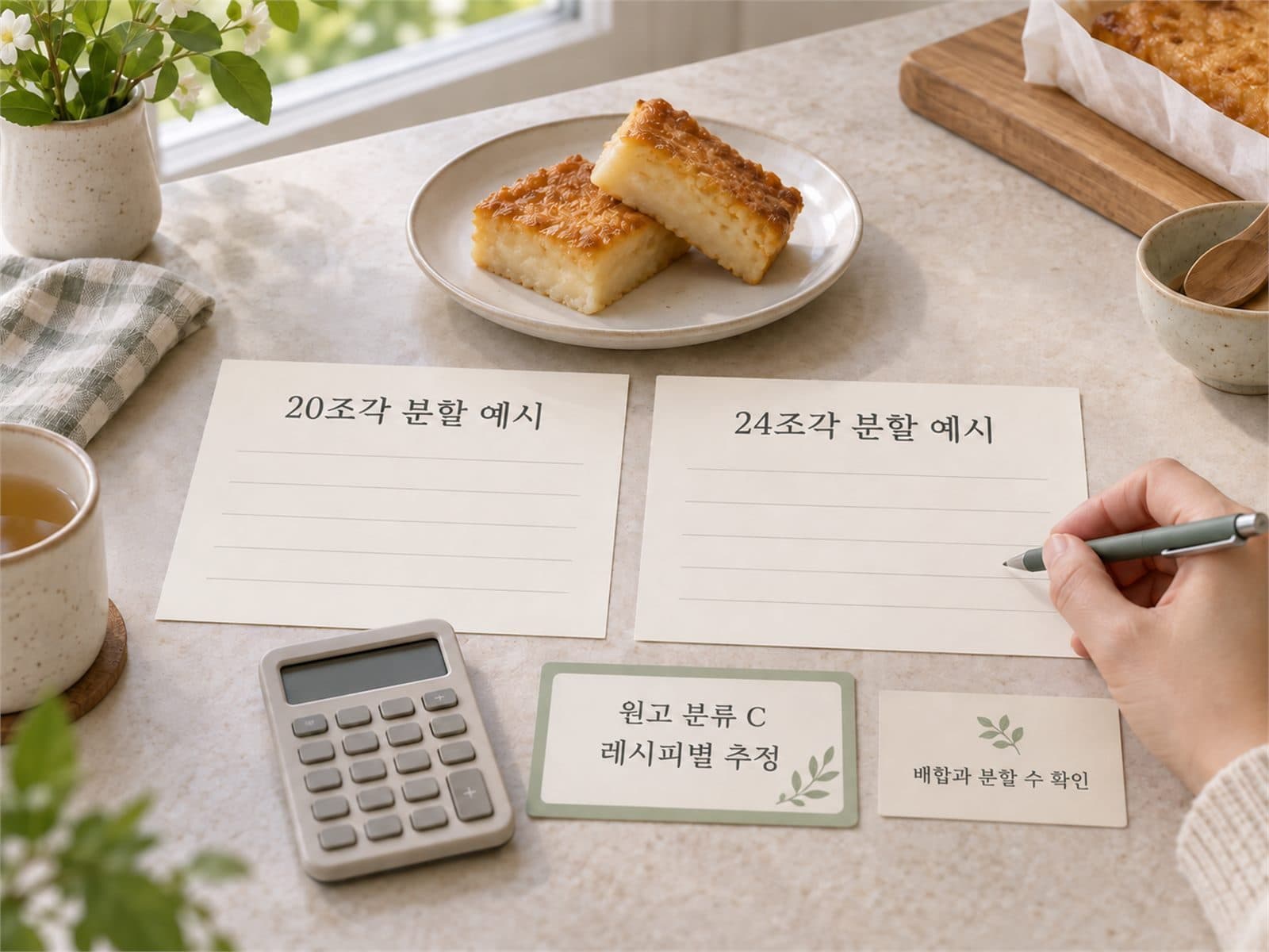 버터떡 공개 레시피 칼로리 비교