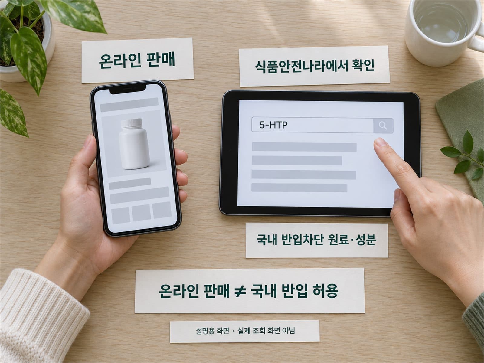 5HTP 해외직구 국내 수입차단 조회