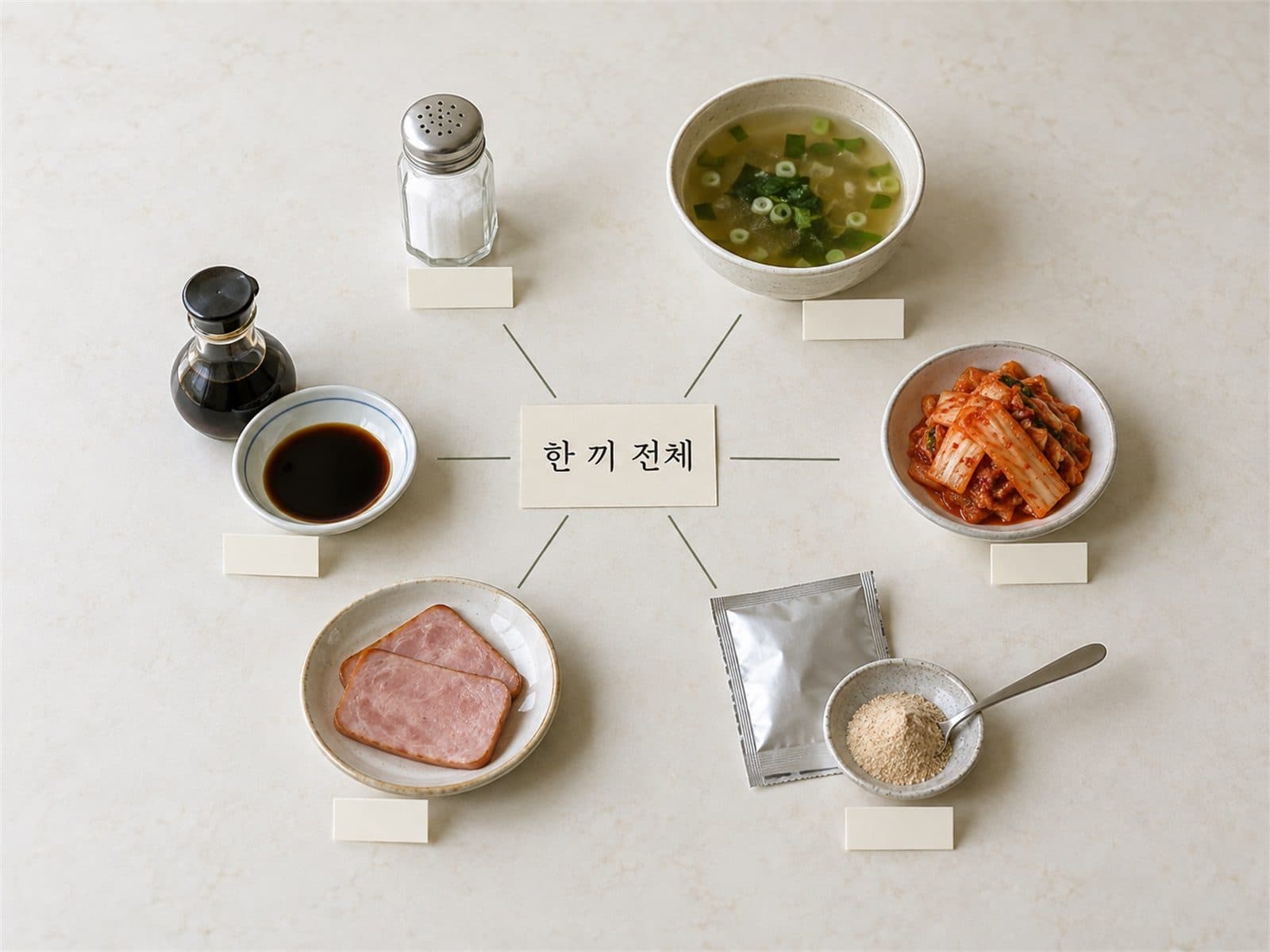 소금통 국 김치 가공식품 소스에서 들어오는 하루 나트륨 출처