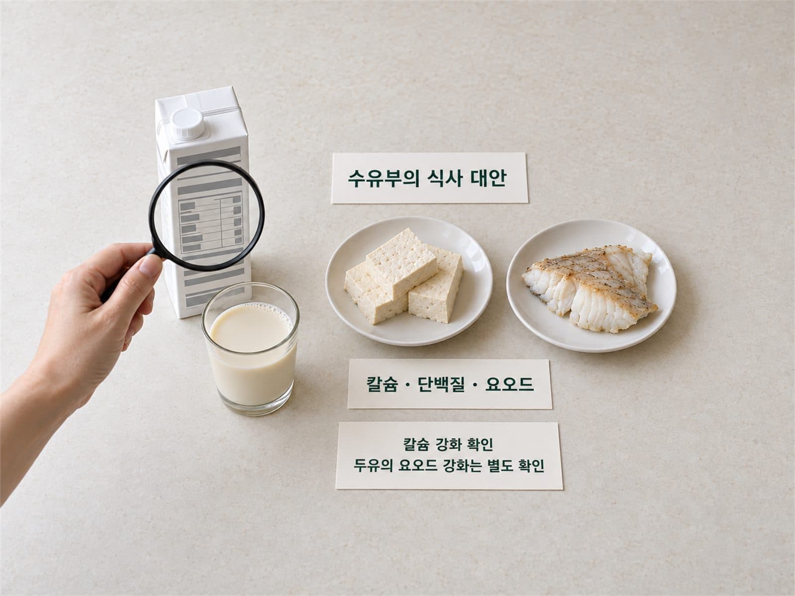 수유부 유제품 제한 대체식품