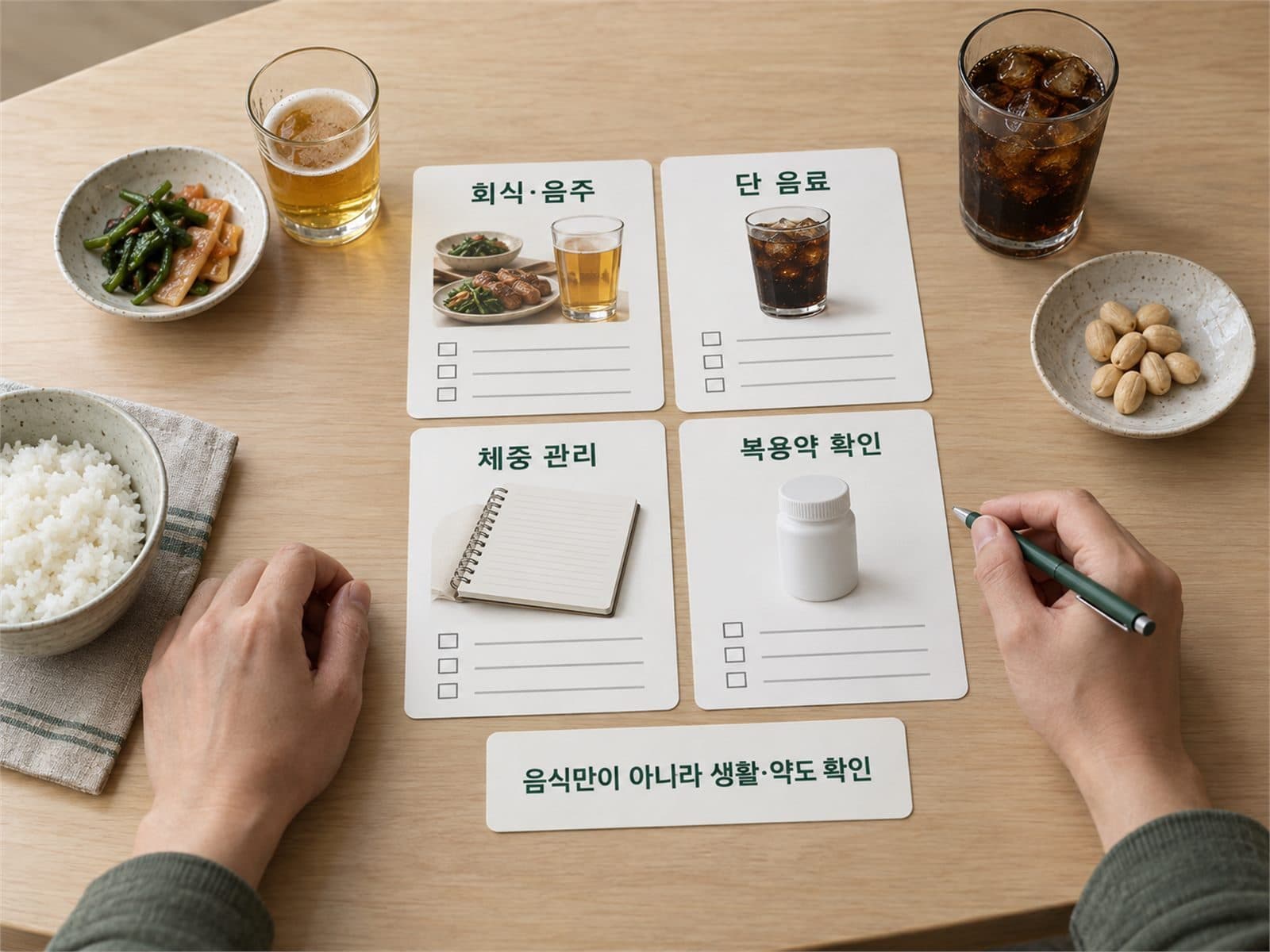 남성 통풍 요산 술 단음료 체중 약물 우선순위