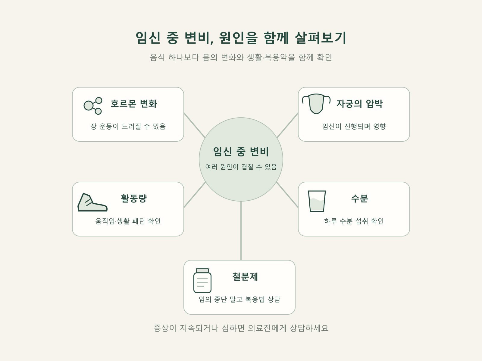 임신 변비 호르몬 철분제 수분 활동 원인